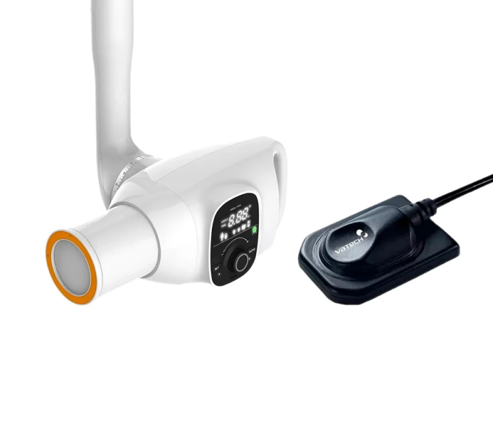 Комплект рентгенодиагностики. Настенный рентген Vatech EzRay Air Wall + радиовизиограф Vatech EzSensor - детали комплектации