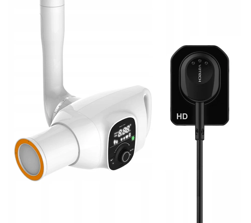 Комплект рентгенодиагностики. Настенный рентген Vatech EzRay Air Wall + радиовизиограф Vatech EzSensor HD - детали комплектации