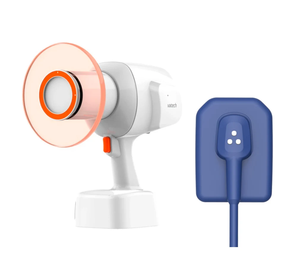 Комплект рентгенодиагностики. Портативный рентген Vatech EzRay Air Portable + радиовизиограф Vatech EzSensor Soft - детали комплектации